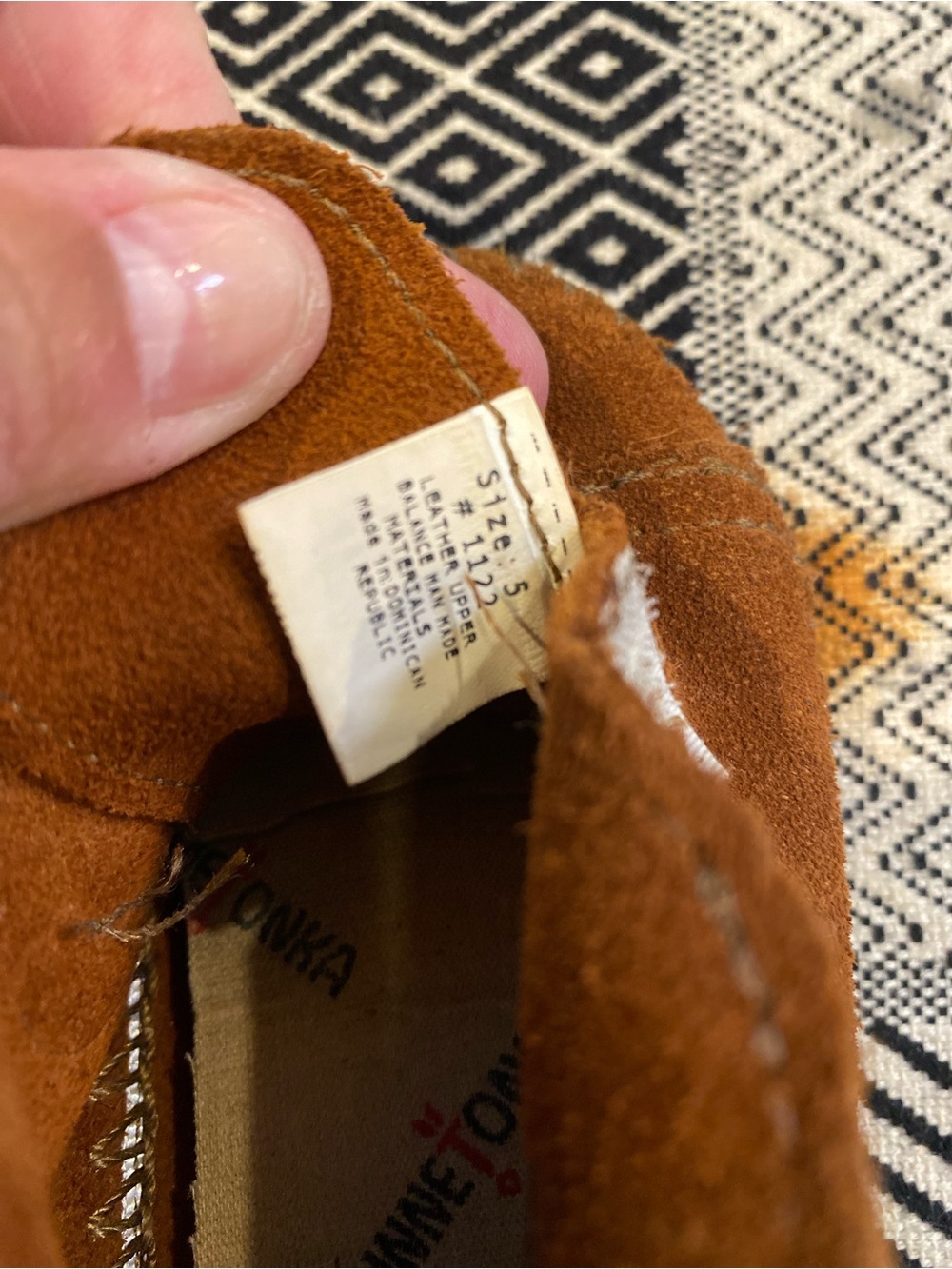 Minnetonka Toddler Chestnut Suede Fringe Moccasins - Picture 10 of 10